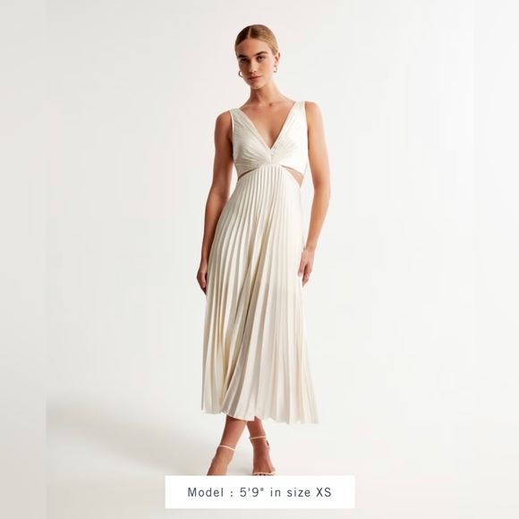 NWT A&F Satin Dress - Picture 1 of 11